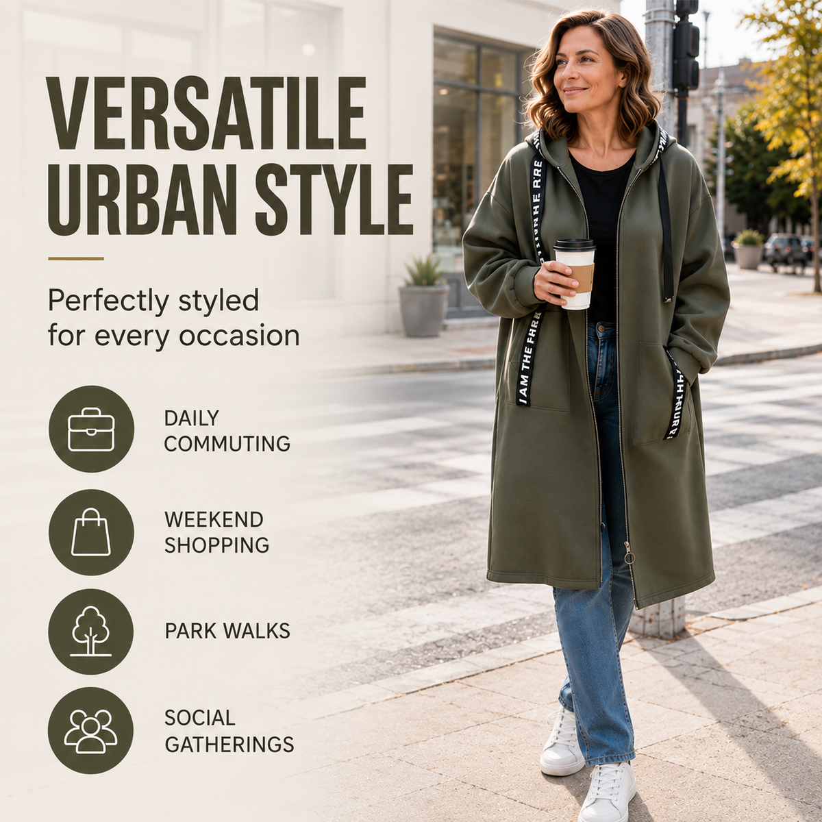 💃Oversized hooded sweatshirt coat for women
