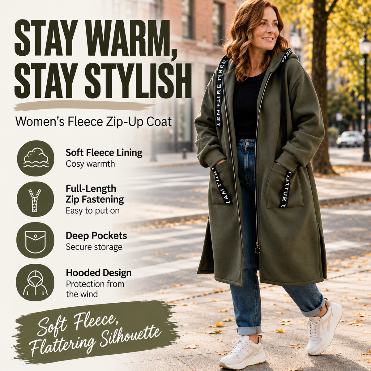 💃Oversized hooded sweatshirt coat for women