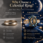 🎁BUY 1 GET 1 FREE💫 Mystical Cosmic Enamel Ring – Copper & Gold Sun Moon Design, Perfect for Anniversaries, Daily Style & Romantic Gifting