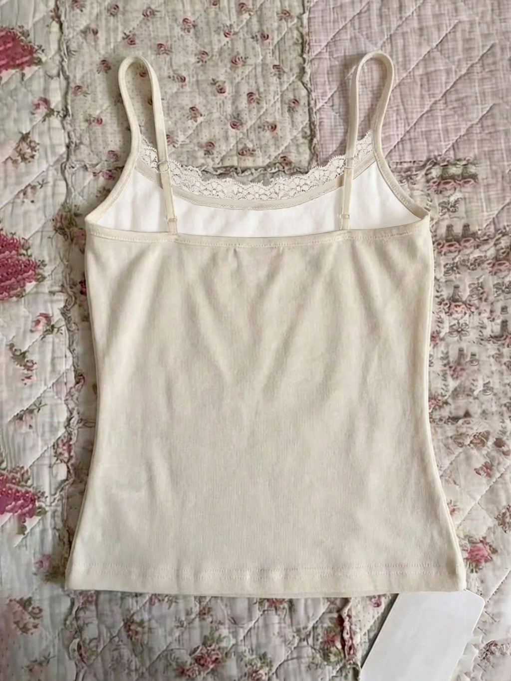 Women's Lace Patchwork Animal Print Casual Camisole Top