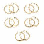 🎁Diamond-Cut Hoop Earrings for Women – Elegant, Sparkling 💎