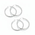 🎁Diamond-Cut Hoop Earrings for Women – Elegant, Sparkling 💎