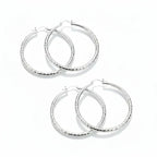 🎁Diamond-Cut Hoop Earrings for Women – Elegant, Sparkling 💎