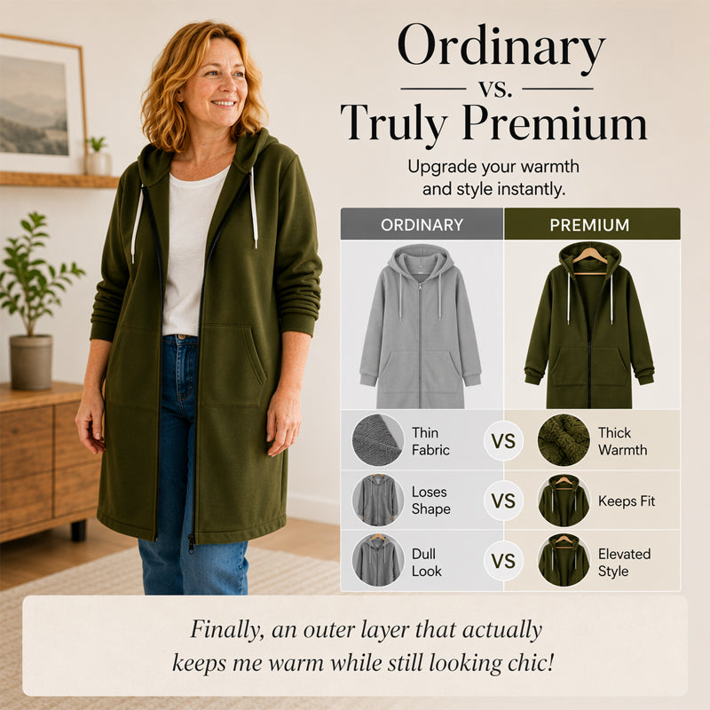 🔥Women Casual Zip up Fleece Hoodies