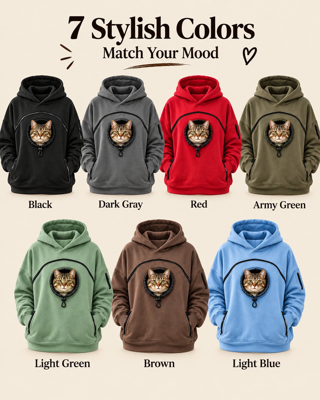Pet Carrier Hoodie for Small Pets