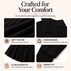 Two-piece ribbed knit outfit for women