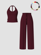 Women's Flare Leg Activewear Set – Tank Top & High Waist Pants