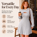 Two-piece ribbed knit outfit for women