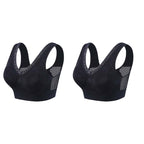 🏆 Last Day Buy One Get One Free 💐 🎁Lace Wireless Pure Cotton Buttonless Comfy Lifting Bra