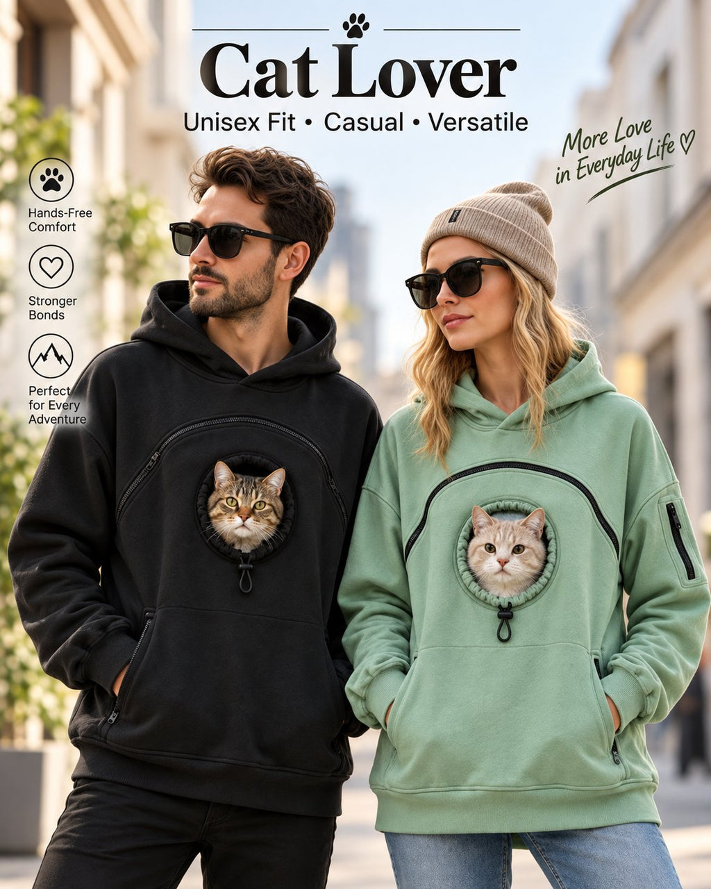 Pet Carrier Hoodie for Small Pets