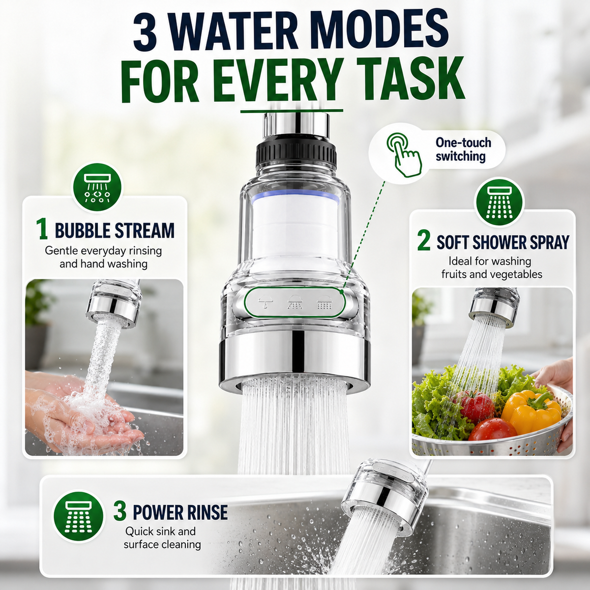 ⏳🔥LIMITED-TIME 50% OFF! ⏰🚰360°Rotating Faucet Filter‑Splash‑Proof Water Purifier💧
