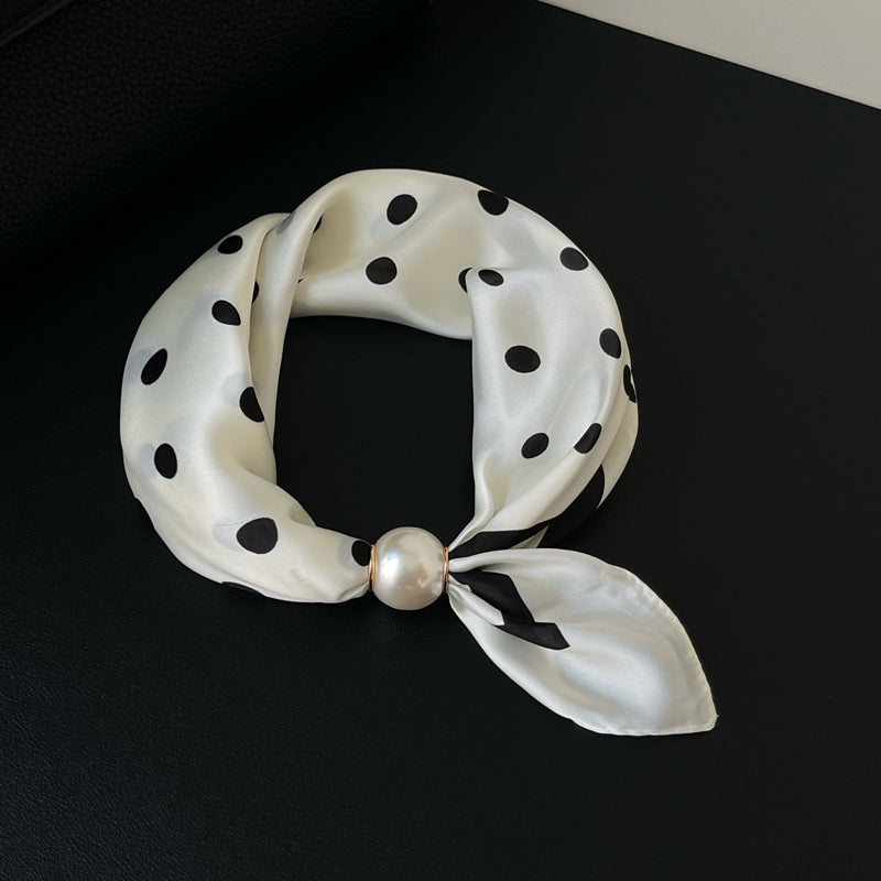 Buy 1 get 1 free🔥HOT SALE🔥 Pearl Buckle Closure Printed Scarf