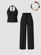 Women's Flare Leg Activewear Set – Tank Top & High Waist Pants