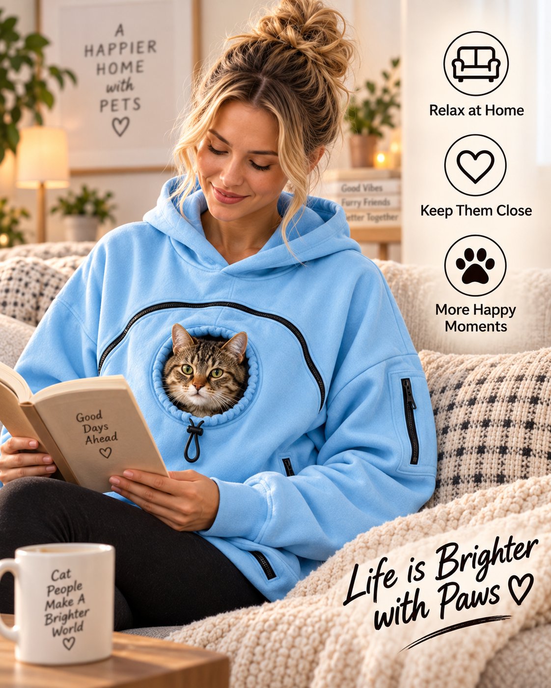 Pet Carrier Hoodie for Small Pets