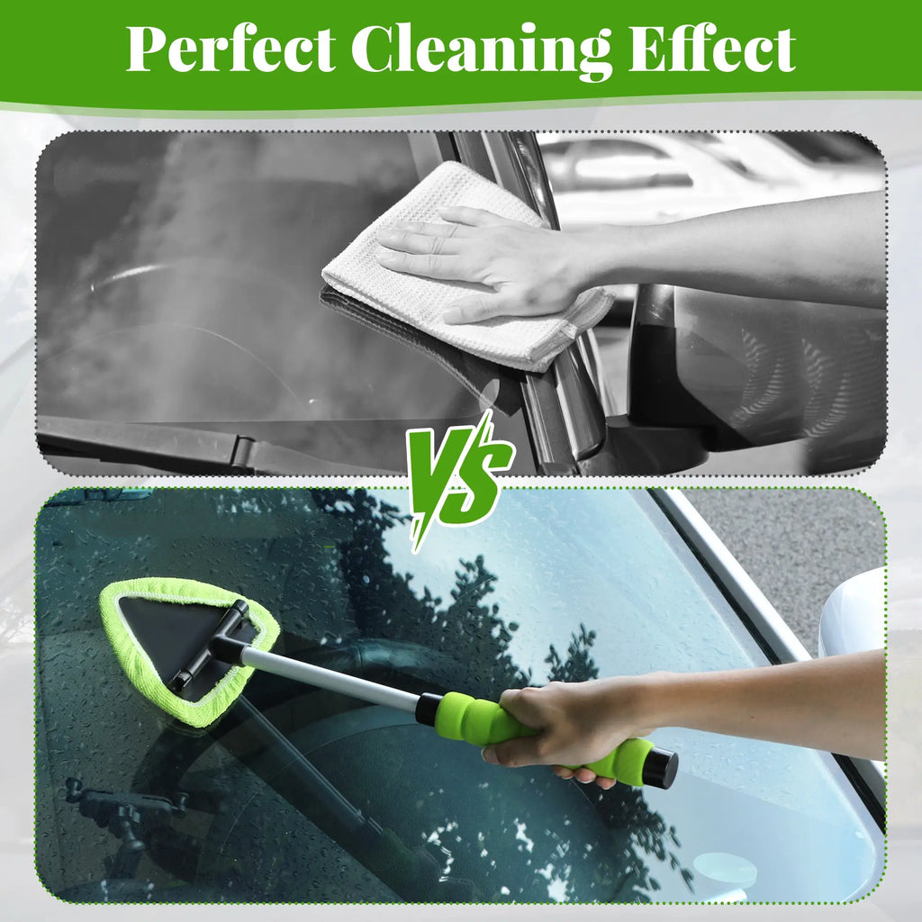 Windshield Cleaning Tool Set with Extendable Handle