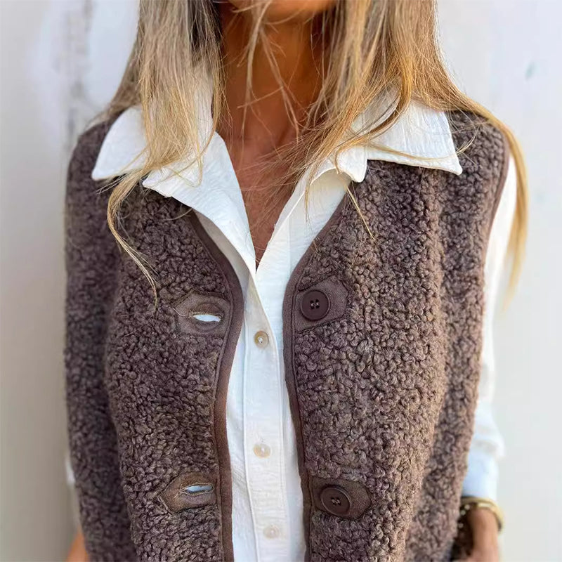 🎉Last Day-50% Off💛Women's Button Down Short Warm Vest