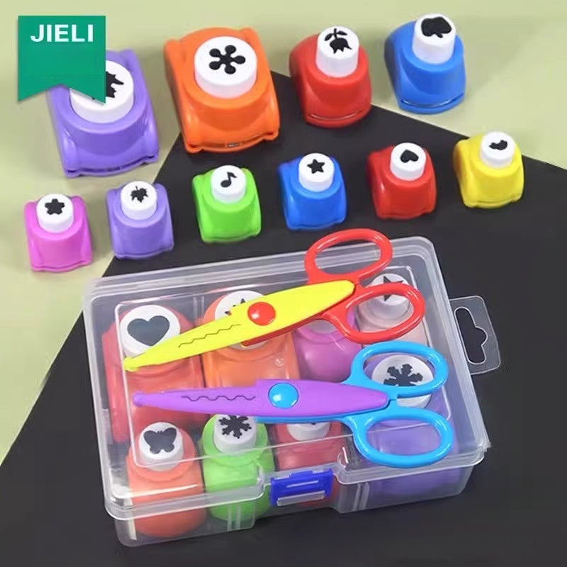 ✂️ BUY 2 GET 1 FREE! 🎨 DIY Paper Punch Set for Kids - Create Fun Shapes (Stars/Hearts/Animals) for Crafting & Scrapbooking 🧒✨