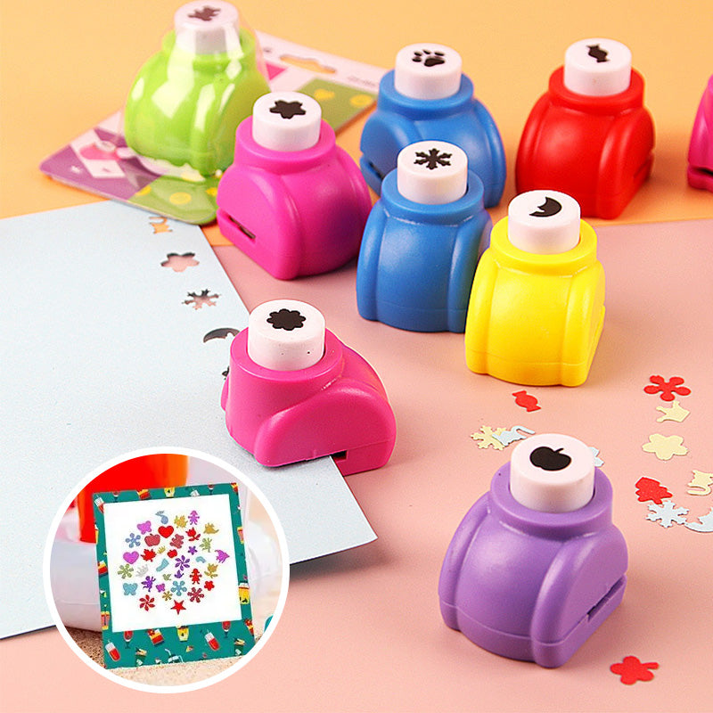 ✂️ BUY 2 GET 1 FREE! 🎨 DIY Paper Punch Set for Kids - Create Fun Shapes (Stars/Hearts/Animals) for Crafting & Scrapbooking 🧒✨