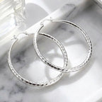 🎁Diamond-Cut Hoop Earrings for Women – Elegant, Sparkling 💎