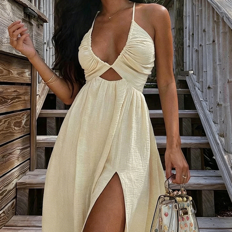🎁2026 New Arrivals 50% OFF💥Women's Summer Sexy V-Neck Maxi Dress👙👗