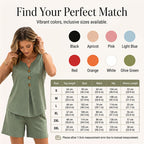 Soft Fabric Wide-Leg Trousers Two-Piece Set