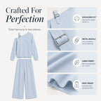 🔥Bestseller🔥 Off-shoulder Wide-leg Two-piece Set