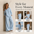 🔥Bestseller🔥 Off-shoulder Wide-leg Two-piece Set