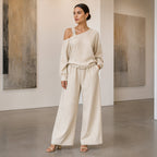 🔥Bestseller🔥 Off-shoulder Wide-leg Two-piece Set