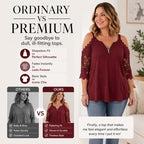 Women's lace top with off-the-shoulder closure and zipper