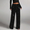 Women's Elastic Waist Straight-Leg Pants