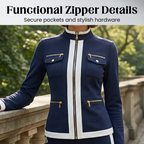 Women's 2-Piece Color-Block Tracksuit Set