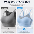 🔥 2026 Fresh Drops | Buy 1 get 1 free Today! 💸💖Women's Hollow Mesh Push Up Sports Bra