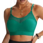 🔥 2026 Fresh Drops | Buy 1 get 1 free Today! 💸💖Women's Hollow Mesh Push Up Sports Bra