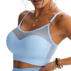 🔥 2026 Fresh Drops | Buy 1 get 1 free Today! 💸💖Women's Hollow Mesh Push Up Sports Bra