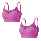 🔥 2026 Fresh Drops | Buy 1 get 1 free Today! 💸💖Women's Hollow Mesh Push Up Sports Bra