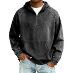 ✨Men's Casual Half-Zip Denim Jacket-Inspired Layer For Effortless Everyday Style👖