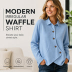 Women's Irregular Hem Button Knit Top