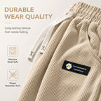 Women's Corduroy Wide-Leg Pants with Drawstring