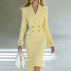 ⌛Limited-Time Offer-Women's Double-Breasted Blazer Dress