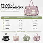 ✨ Everyday Convenience | Large-Capacity Multi-Pocket Canvas Tote Bag