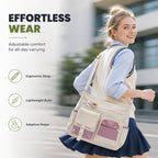 ✨ Everyday Convenience | Large-Capacity Multi-Pocket Canvas Tote Bag