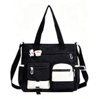 ✨ Everyday Convenience | Large-Capacity Multi-Pocket Canvas Tote Bag