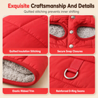 ⏳🔥LIMITED-TIME 50% OFF! ⏰🐕 Hooded Dog Coat – Fleece‑lined, windproof & built‑in harness 🧥✨