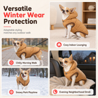 ⏳🔥LIMITED-TIME 50% OFF! ⏰🐕 Hooded Dog Coat – Fleece‑lined, windproof & built‑in harness 🧥✨