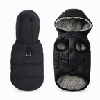 ⏳🔥LIMITED-TIME 50% OFF! ⏰🐕 Hooded Dog Coat – Fleece‑lined, windproof & built‑in harness 🧥✨