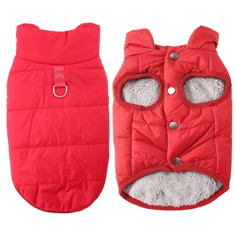 ⏳🔥LIMITED-TIME 50% OFF! ⏰🐕 Hooded Dog Coat – Fleece‑lined, windproof & built‑in harness 🧥✨