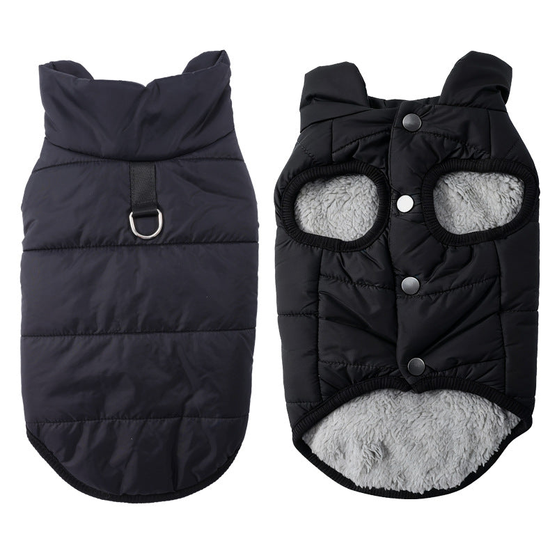 ⏳🔥LIMITED-TIME 50% OFF! ⏰🐕 Hooded Dog Coat – Fleece‑lined, windproof & built‑in harness 🧥✨