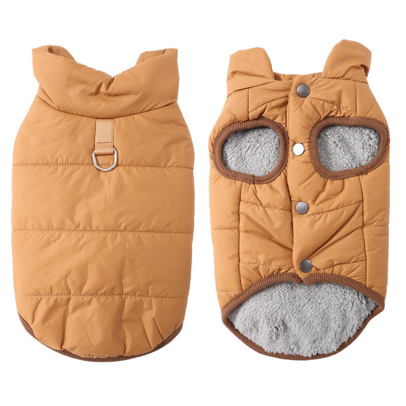⏳🔥LIMITED-TIME 50% OFF! ⏰🐕 Hooded Dog Coat – Fleece‑lined, windproof & built‑in harness 🧥✨