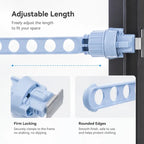 🪟Exclusive Web Deal -Buy 1 get 1 free🔧Space-Saving Window Drying Rack – No-Drill Twist Clamp Clothes Airer