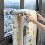 🪟Exclusive Web Deal -Buy 1 get 1 free🔧Space-Saving Window Drying Rack – No-Drill Twist Clamp Clothes Airer